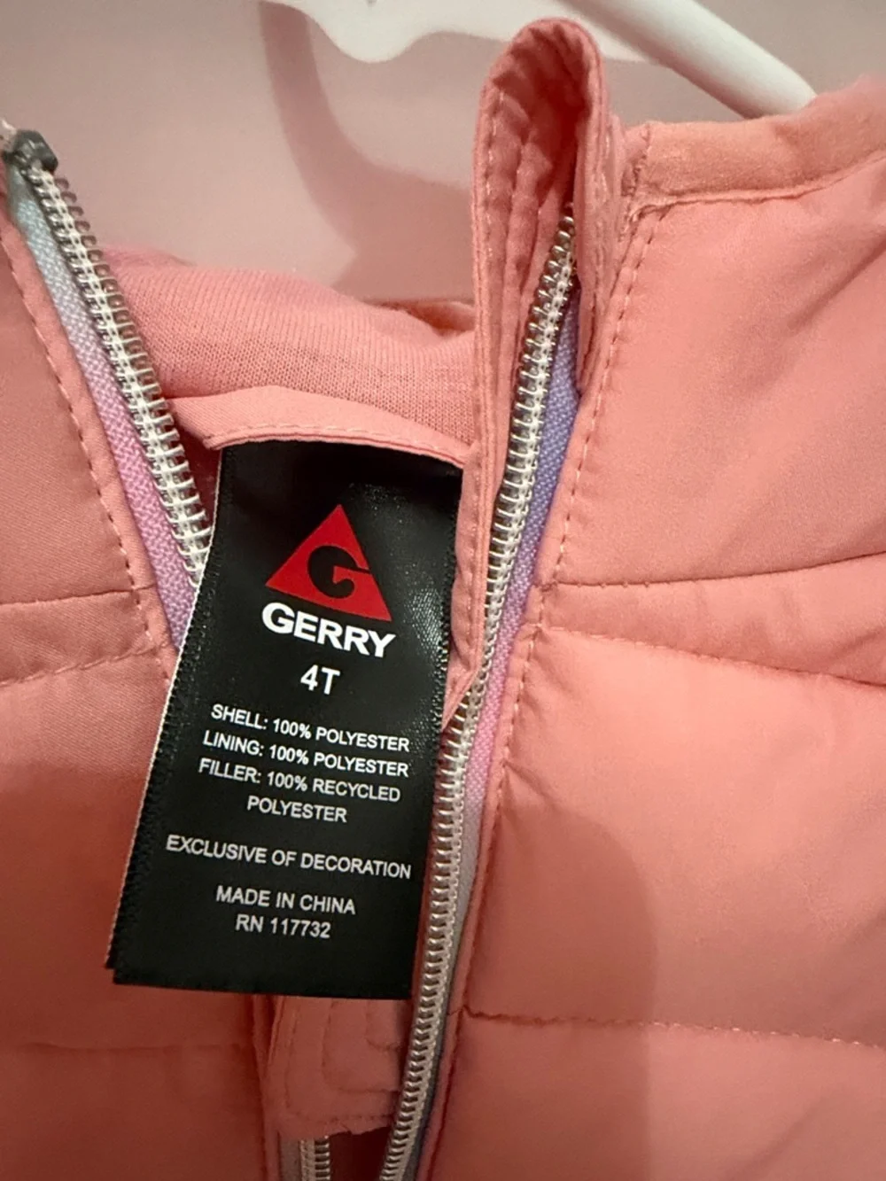 Kids Pink Quilted Jacket with Filling